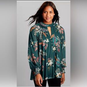 Floral Button-Up Blouse